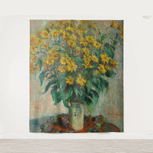 Jerusalem Artichoke Flowers - Claude Monet Wandkleed