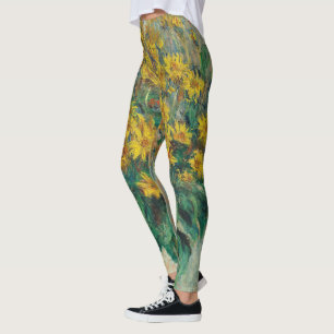 Jerusalem Artichoke Flowers door Claude Monet Leggings
