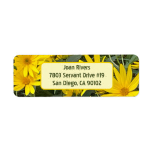 Jerusalem Artisjokken Bloemen Retouradres Labels