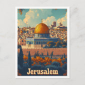 Jerusalem Artistic Travel Illustration Briefkaart (Voorkant)