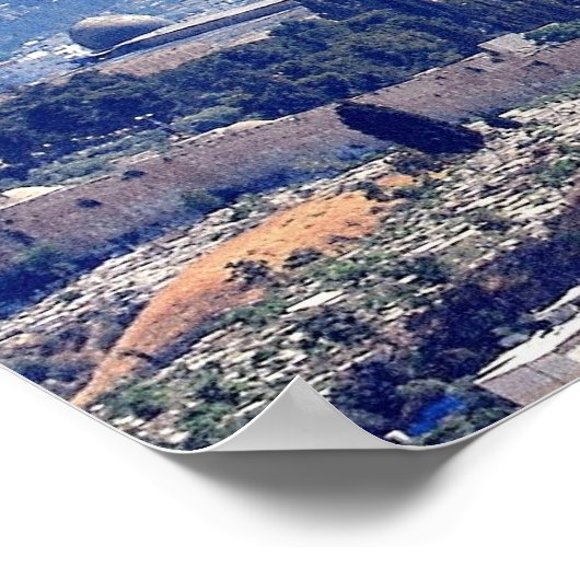 Jerusalem (bekeken vanaf Mt. Scopus) canvas Poster (Hoek)