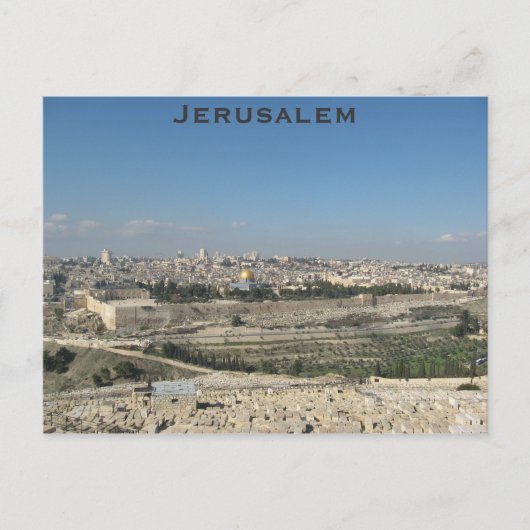 Jerusalem briefkaart (Voorkant)
