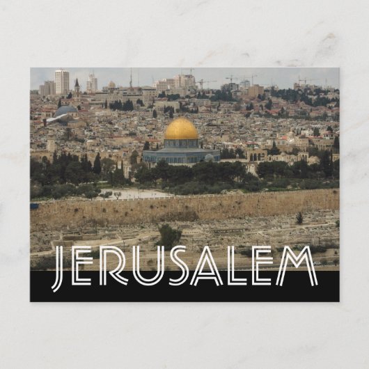 Jerusalem Briefkaart (Voorkant)
