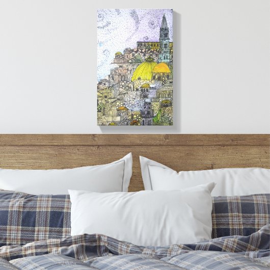 Jerusalem Canvas Afdruk (Insitu (Slaapkamer))