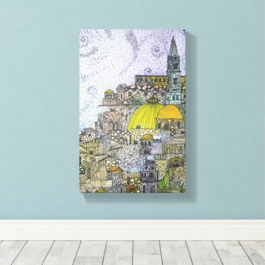 Jerusalem Canvas Afdruk (Insitu (Houten vloer))