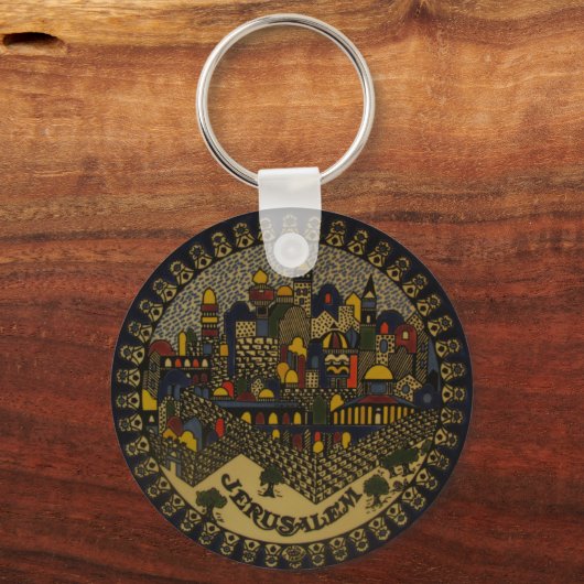 Jerusalem Ceramic Sleutelhanger (Voorkant)