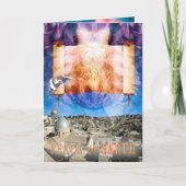 Jerusalem City PEACE op AARDE-kaart Kaart (Voorkant)