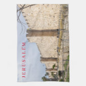 Jérusalem City Walls vue serviette de thé (Vertical)