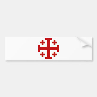 Jerusalem Cross Bumpersticker