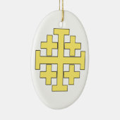 Jerusalem Cross Keramisch Ornament (Rechts)
