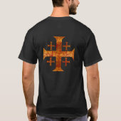 Jerusalem Cross, verhit T-shirt (Achterkant)