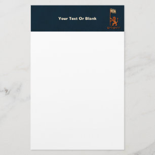 Jerusalem-dag-leeuw met vlag briefpapier