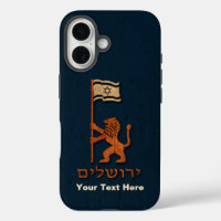 Jerusalem-dag-leeuw met vlag