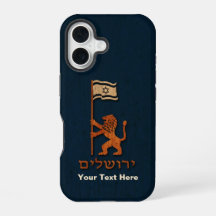 Jerusalem-dag-leeuw met vlag