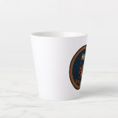 Jerusalem-dag-leeuw met vlag latte mok (Voorkant)