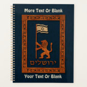 Jerusalem-dag-leeuw met vlag planner (Voorkant)