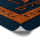 Jerusalem-dag-leeuw met vlag poster (Hoek)