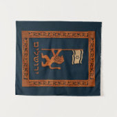 Jerusalem-dag-leeuw met vlag wandkleed (Voorkant (horizontaal))