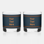 Jerusalem-dag-leeuw met vlag whisky glas (Achterkant)