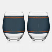 Jerusalem-dag-leeuw met vlag wijnglas zonder voet (Rechts)