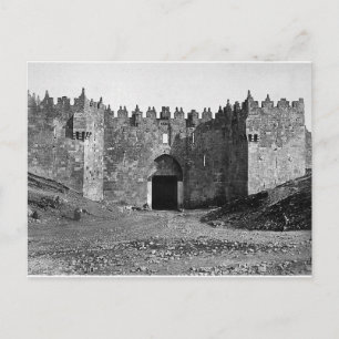 Jerusalem Damascus Gate 1870 Foto Briefkaart