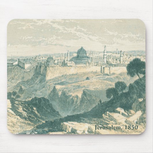 Jerusalem Dome en Mousepad Muismat (Voorkant)