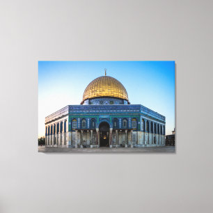 Jerusalem - Dome van de Rock Canvas Afdruk