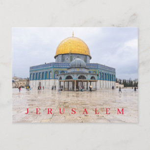 Jerusalem Dome van het briefkaart van het kettingu