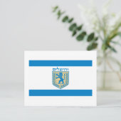 Jerusalem Flag Briefkaart (Staand voorkant)