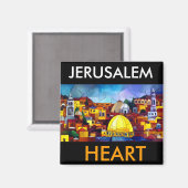 JERUSALEM HEART MAGNEET (Voorkant / Achterkant)