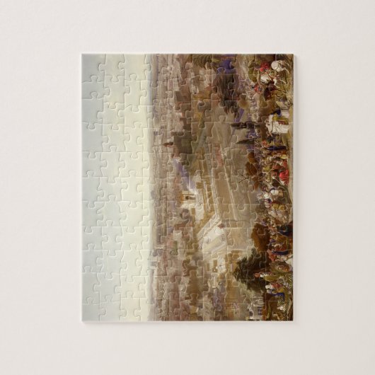 Jerusalem in haar grootheid, gegraveerd door Charl Legpuzzel (Verticaal)