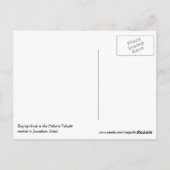 Jerusalem Israel Briefkaart (Achterkant)