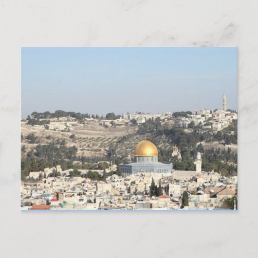Jerusalem Israel Briefkaart (Voorkant)