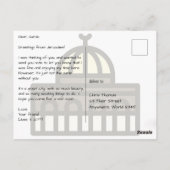 Jerusalem Israel met Dome the Rock bij Night Briefkaart (Achterkant)