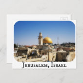 Jerusalem, Israel Postcard Briefkaart (Voorkant / Achterkant)