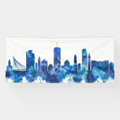 Jerusalem Israel Skyline Blue Spandoek (Horizontaal)