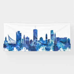 Jerusalem Israel Skyline Blue Spandoek