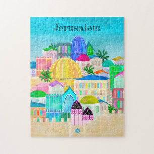 Jerusalem Israel Travel Poster Puzzle Legpuzzel