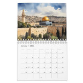 Jerusalem Israel waterverf art Kalender (Jan 2026)