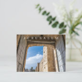 Jerusalem Jaffa Gate uitzicht briefkaart (Staand voorkant)