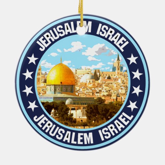 Jerusalem Keramisch Ornament (Achterkant)