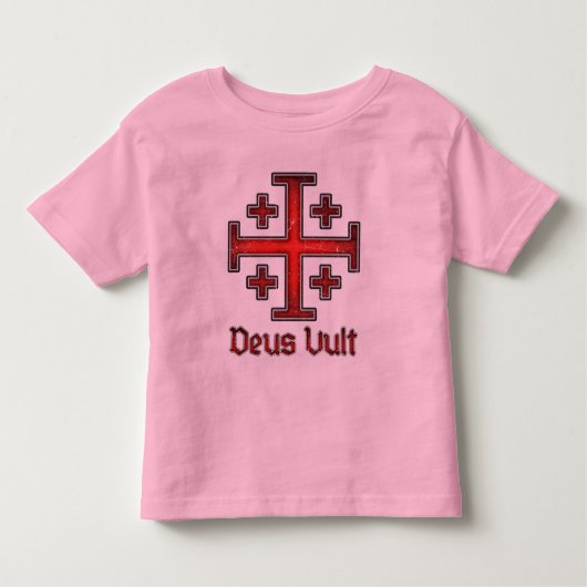 Jerusalem Knight Templar Crusader Cross Christelij Kinder Shirts (Voorkant)