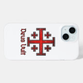 Jerusalem Knight Templar Crusader Cross Christian Case-Mate iPhone Case (Achterkant (horizontaal))
