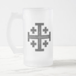Jerusalem Knight Templar Crusader Cross Deus Vult Matglas Bierpul