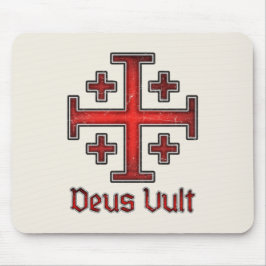 Jerusalem Knight Templar Crusader Cross Deus Vult Muismat