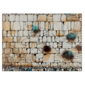 Jerusalem Kotel Hebrew Shabbat Shalom Challah Snijplank (Voorkant)