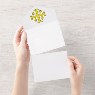 Jerusalem kruis all in one uitnodiging