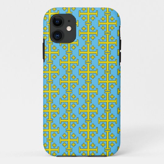 Jerusalem kruis Case-Mate iPhone case (Achterkant)