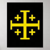 Jerusalem kruis poster (Voorkant)