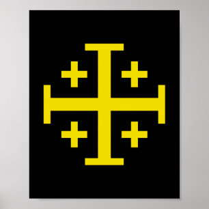 Jerusalem kruis poster